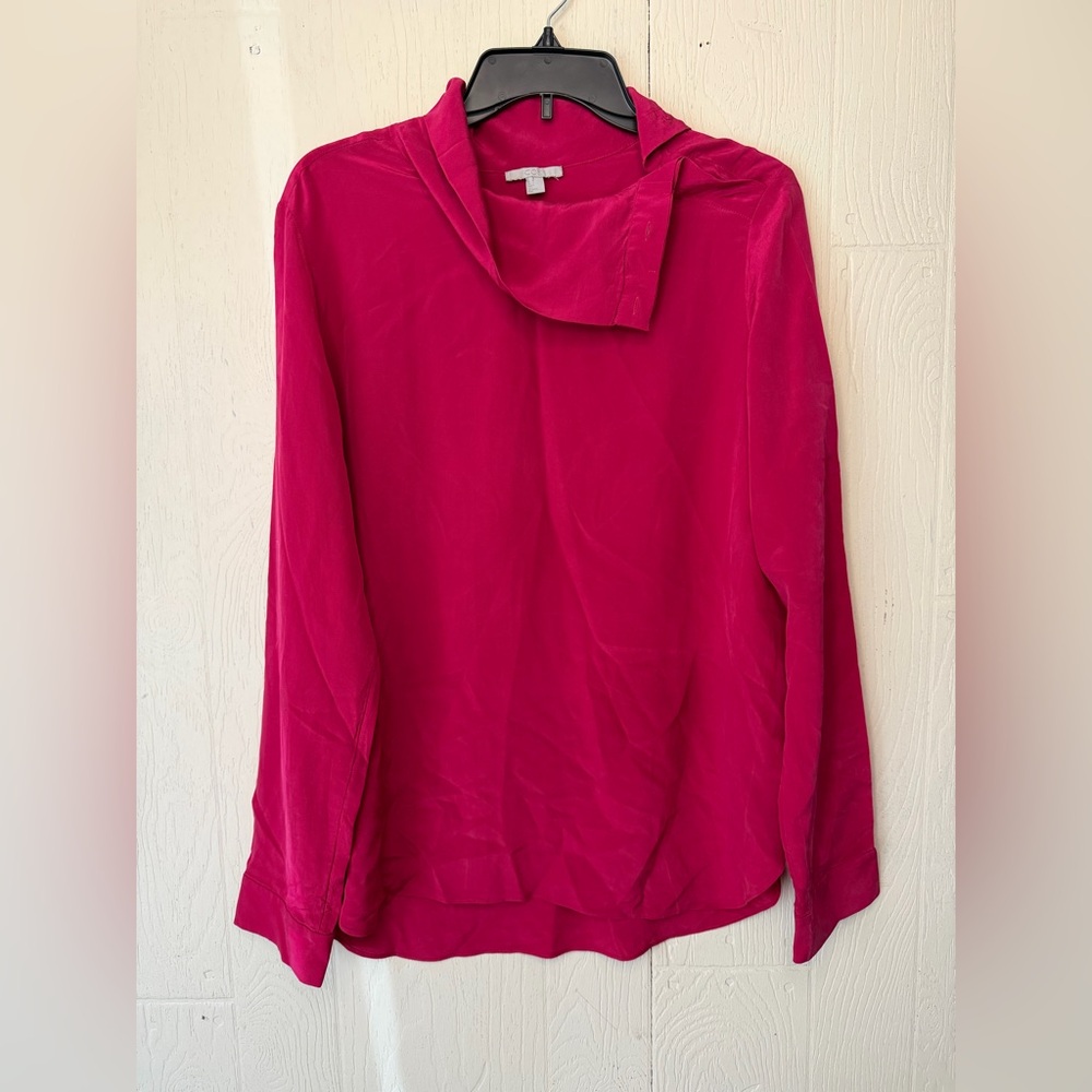 COS High-neck Silk Blouse